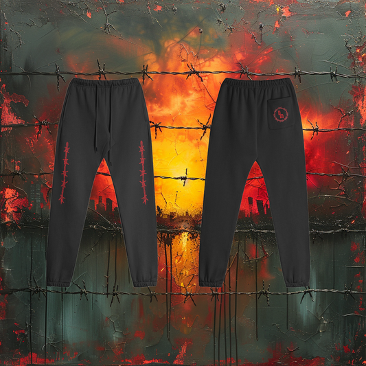 Barbed Wire Fleece Lined Sweatpants